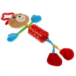 RBP-B Текстильная игрушка подвеска с колокольчиком мишка на блистере Умка в кор.180шт