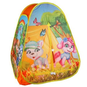 GFA-PUPS01-R Палатка детская игровая щенки, 81х90х81см, в сумке Играем вместе в кор.24шт