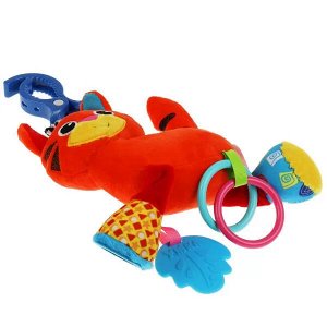 RV-T4 Текстильная игрушка погремушка тигр подвеска с вибрацией на блистере Умка в кор.125шт