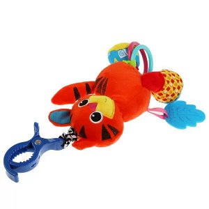 RV-T4 Текстильная игрушка погремушка тигр подвеска с вибрацией на блистере Умка в кор.125шт