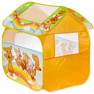 GFA-OC-R Палатка детская игровая Оранжевая корова 83х80х105см, в сумке Играем вместе в кор.24шт