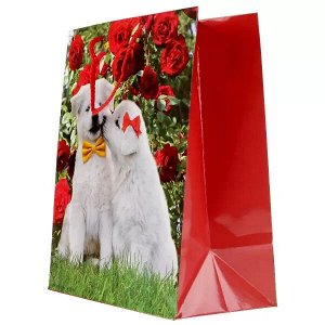 CLRBG-DOGS2-02 Пакет подарочный глянцевый собаки, 26*32*14см в пак. Играем вместе уп-12шт в кор.6уп