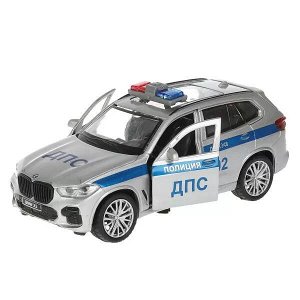 X5-12SLPOL-SR Машина металл свет-звук bmw X5 M-SPORT ПОЛИЦИЯ 12 см, двер, баг, кор. Технопарк в кор.2*36шт