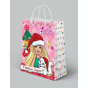 CLRBG-BRBNY-03 Играем Вместе. Barbie. С Новым Годом! Пакет подарочный 33х46х20см, в пак. уп-12шт в кор.6уп