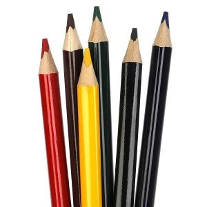 CPJ6-52003-STR Цветные карандаши Синий ТРАКТОР 6цв, трёхгран толстые Умка в кор.12*24наб