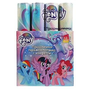 PP-60373-MLP Пневмохлопушка МОЙ МАЛЕНЬКИЙ ПОНИ 30см, шоу-бокс Товары для праздника уп-12шт в кор.6уп