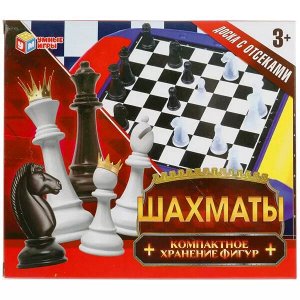 1910K259-R Настольная игра шахматы в кор.21,8*18,2*2,2см Умные игры в кор.2*96шт