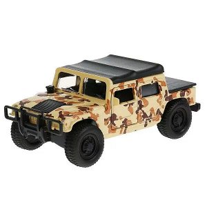 SB-18-09-H1-M(DY)-WB Машина металл HUMMER h1 ПИКАП ВОЕННЫЙ 12 см, дв., багаж., инерц., кор. Технопарк в кор.2*24шт