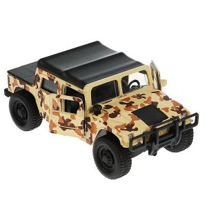 SB-18-09-H1-M(DY)-WB Машина металл HUMMER h1 ПИКАП ВОЕННЫЙ 12 см, дв., багаж., инерц., кор. Технопарк в кор.2*24шт