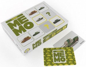 Игра настольная МЕМО "Танки" (50 карточек)