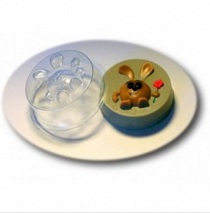 Пластиковая форма для мыла Веселый кролик
