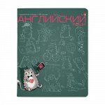 Тетрадь  48л &quot;КОТ В ТЕМЕ&quot; по английскому языку 7-48-1214/08 Альт {Россия}
