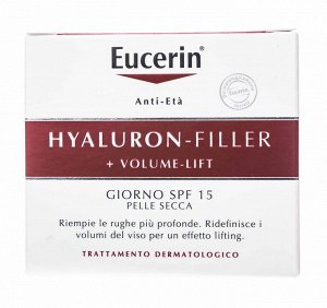 Эуцерин Крем для дневного ухода за сухой кожей SPF 15, 50 мл (Eucerin, Hyaluron-Filler + Volume-Lift)