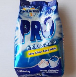 LION "PRO" Стир.порошок для всех типов стир.маш. 1000гр "Premium White" ,Таиланд