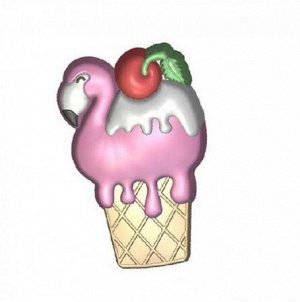 Пластиковая форма Фламинго мороженное