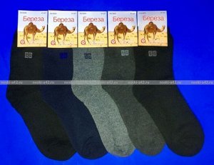 "Берёза" Термо-носки мужские верблюжья шерсть арт В29
