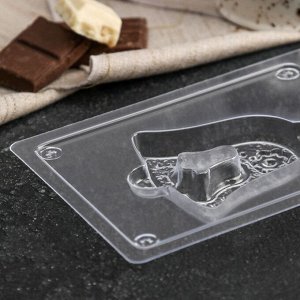 Форма для шоколада и конфет «Колокольчик», 15x10x3 см, цвет прозрачный