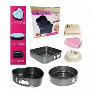 Набор форм для выпечки Shape Cake Mould 3 шт