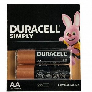 Батарейки Duracell Simply AA 2 шт.
