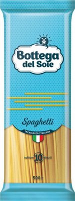 Яшкино / «Bottega del Sole», макаронные изделия «Спагетти», 500г