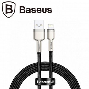 USB Зарядный кабель быстрой зарядки Baseus Cafule Series Metal Data Cable USB - For Lightning / 2.4A ,2 м, для подключения мобильных девайсов к компьютеру, передачи данных, для зарядки устройств