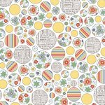 Бумага для скрапбукинга 30,5х30,5 см 180 гр/м двусторон С Днем Рождения! Счастливый день