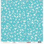 Бумага для скрапбукинга 30,5х30,5 см 180 гр/м двусторон Это лето Полет