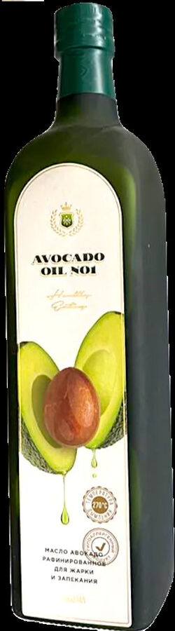 Масло авокадо рафинированное Avocado oil №1 1000 мл. ст/б 1*12