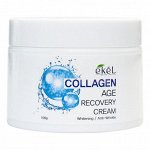Крем для лица Ekēl Age Recovery Collagen отбеливающий антивозрастной с коллагеном, банка 100г
