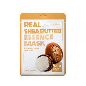 FarmStay Real Shea Butter Essence Mask Тканевая маска с маслом ши