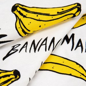 Ткань на отрез интерлок Банановый рай