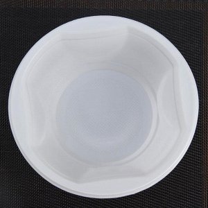 Тарелка одноразовая суповая, 600 мл, цвет белый