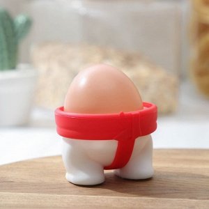 Набор подставок для яиц «Сумо», 5,5х6х4 см, цвет чёрно-красный