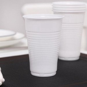 Стакан 200 мл, белый, ПП, 1*100 (5000 шт./ 50 уп. в кор.) ПД