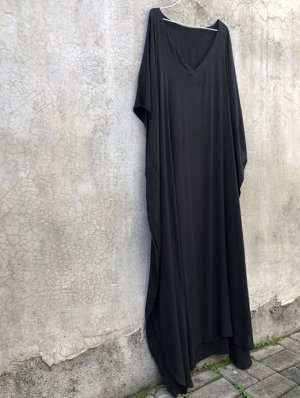 Свободное пляжное платье, черное