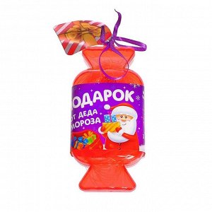 Игрушка-конфетка «Подарок от Деда Мороза» (заколка+фигурка)