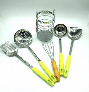 Набор кухонных аксессуаров 5 предметов с подставкой
