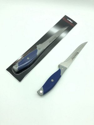 Нож FESSLE Нож FESSLE Материал: ручка-силикон, лезвие-нержавеющая сталь Размер: длина лезвия 15 см
