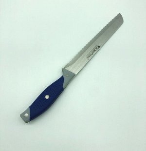 Нож FESSLE Нож FESSLE Материал: ручка-силикон, лезвие-нержавеющая сталь Размер: длина лезвия 19 см