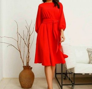 Платье красное женское