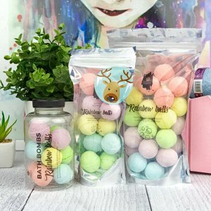 FABRIK Cosmetology Fabric Маленькие бурлящие шарики д/ванны Rainbow balls, 470 гр  NEW