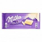 Молочный шоколад Милка Белый100г/ Milka White Chocolate 100g