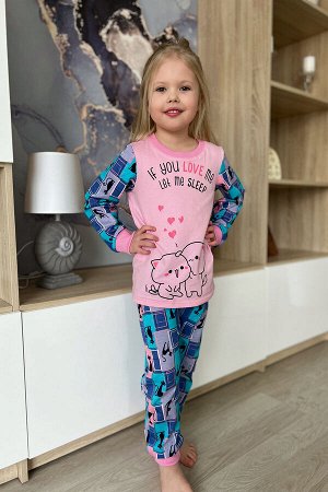 Пижама с брюками для девочки 5112