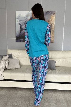 Женская пижама с брюками 7304