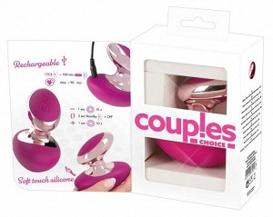 Ярко-розовый вибромассажер Couples Choice Massager