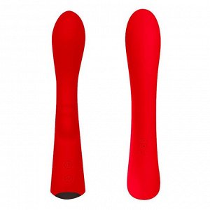 Красный вибромассажер 6" Silicone G-Spot Fun - 19,1 см.