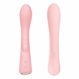 Нежно-розовый вибромассажер 6" Silicone G-Spot Fun - 19,1 см.