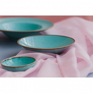 Тарелка глубокая Turquoise, d=26 см, 1 л, цвет бирюзовый