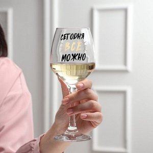 Бокал для вина «Можно ВСЁ», 350 мл