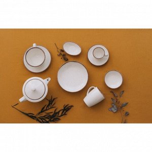 Блюдце для чайной чашки Beige, d=16 см, цвет бежевый